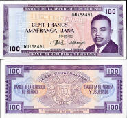 *100 Frankov Burundi 1990-93, P29c UNC - Kliknutím na obrázok zatvorte -